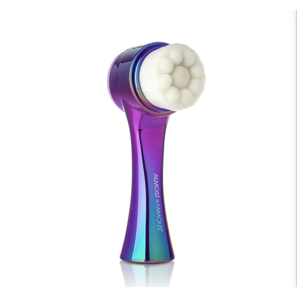 ALMOST FAMOUS Facial Cleansing Brush Face Scrubbers Soft‎ Exfoliator 2 In 1 New